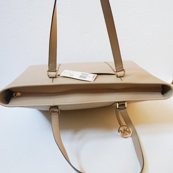 Michael Kors Sady Large Multifunction Top Zip Laptop Tote Shoulder Bag Bisque - Picture 7 of 12